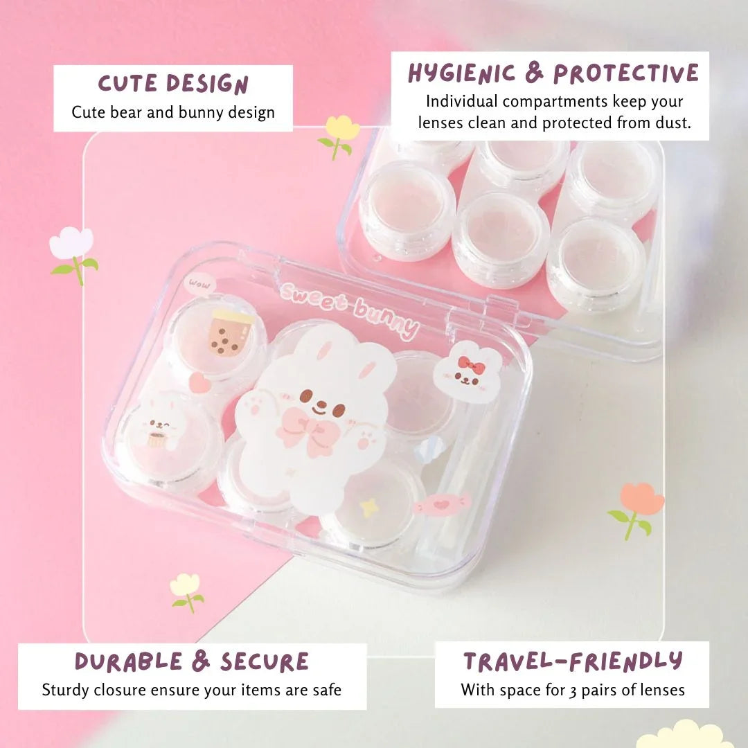 Bear & Bunny Lens Storage Organizer 4 Count