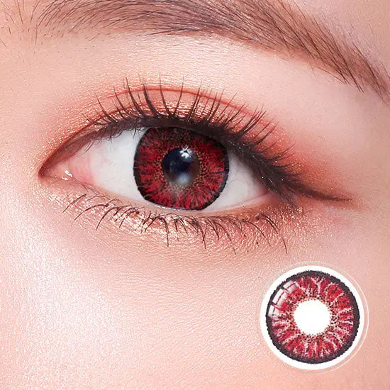 Max Elegance Red Contacts – Bold Red Lenses for Cosplay & Anime