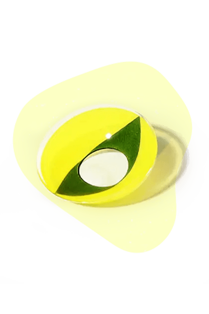 Yellow Cosplay Contacts HoneyColor