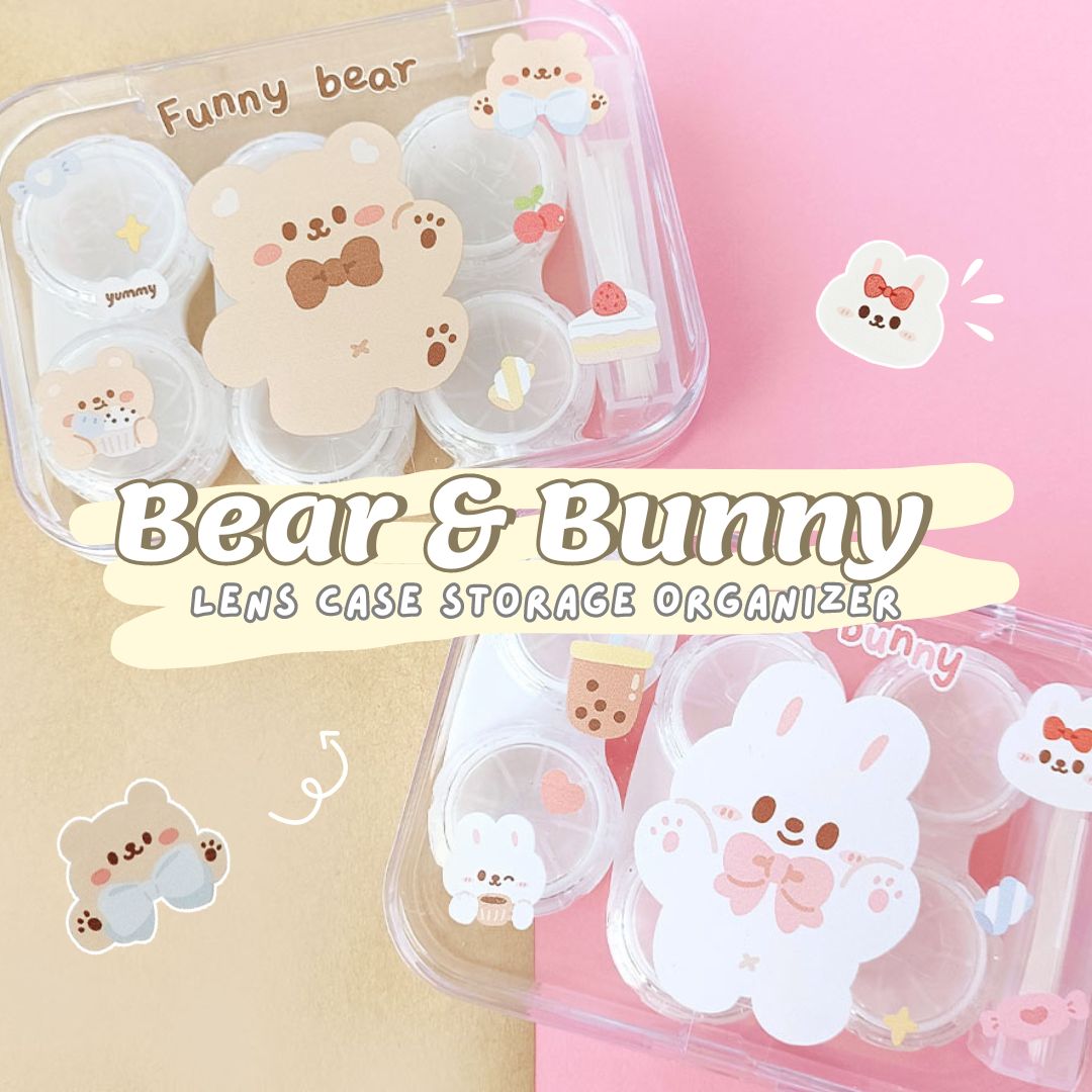 Bear & Bunny Lens Storage Organizer 4 Count