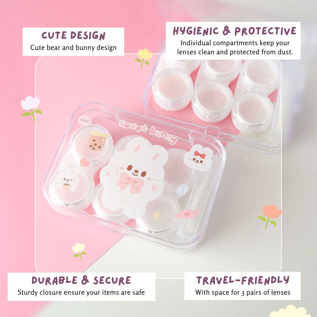 Bear & Bunny Lens Storage Organizer 4 Count