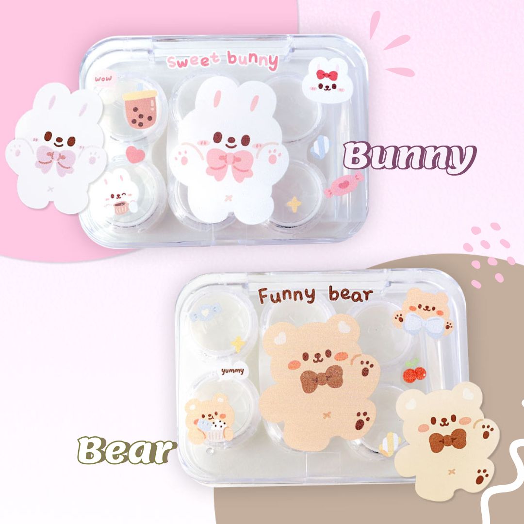 Bear & Bunny Lens Storage Organizer 4 Count