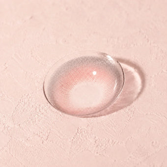 Pink colored contact lens