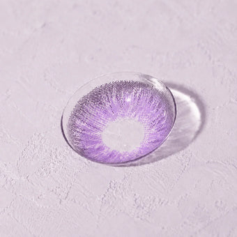 Purple colored contact lens