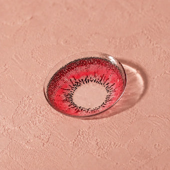 Red colored contact lens