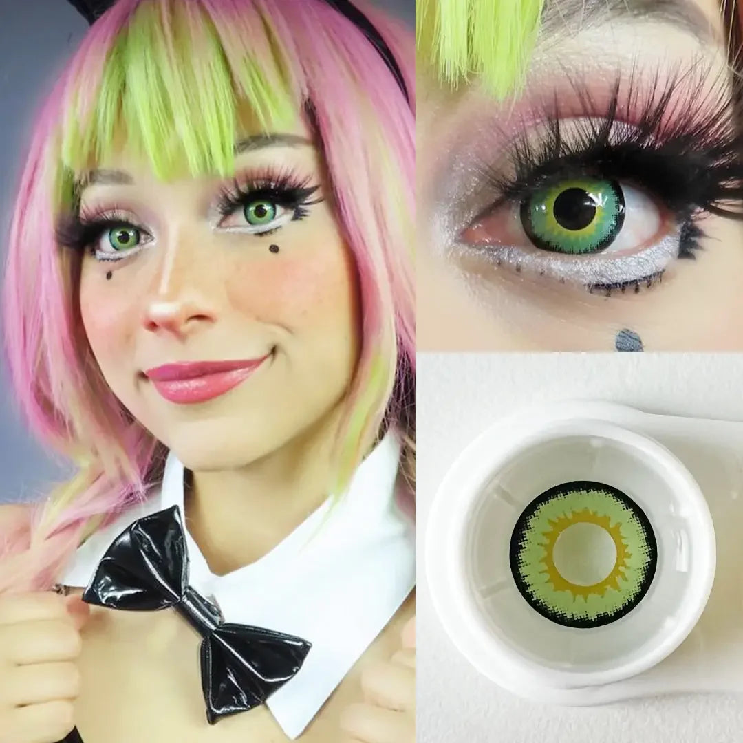 Green Werewolf Colored Contact Lenses for Halloween and Cosplay