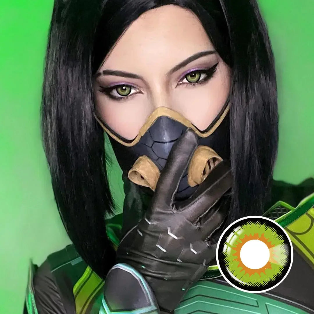 Green Werewolf Colored Contact Lenses for Halloween and Cosplay
