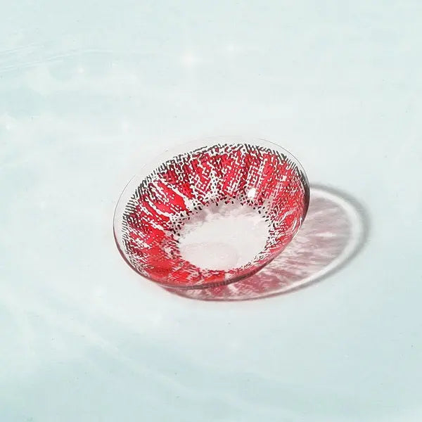 Super Crystal Red Colored Contacts – Cosplay Lenses with Doll-Eye