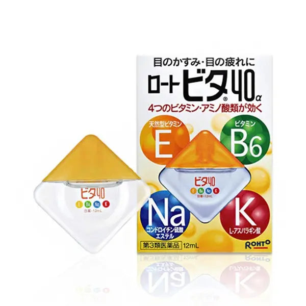 Rohto Vita 40alpha Contact Lens Eye Drops 12mL - HoneyColor
