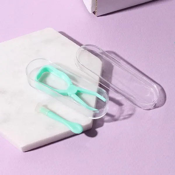 Scissor Handle Contact Lens Tweezers - HoneyColor